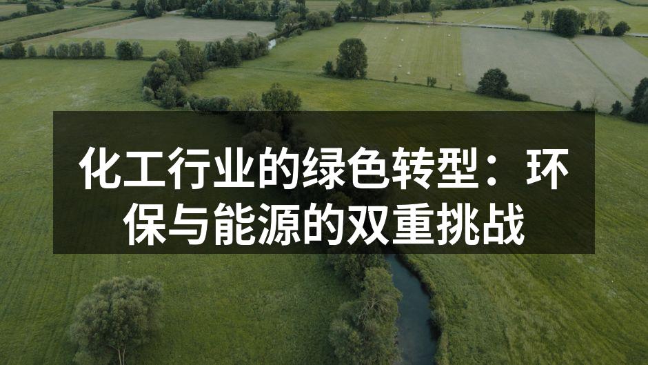 化工行业的绿色转型：环保与能源的双重挑战